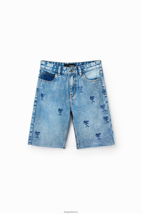 Desigual berniukas dabar džinsiniai bermudiniai šortai apranga S606BV1863