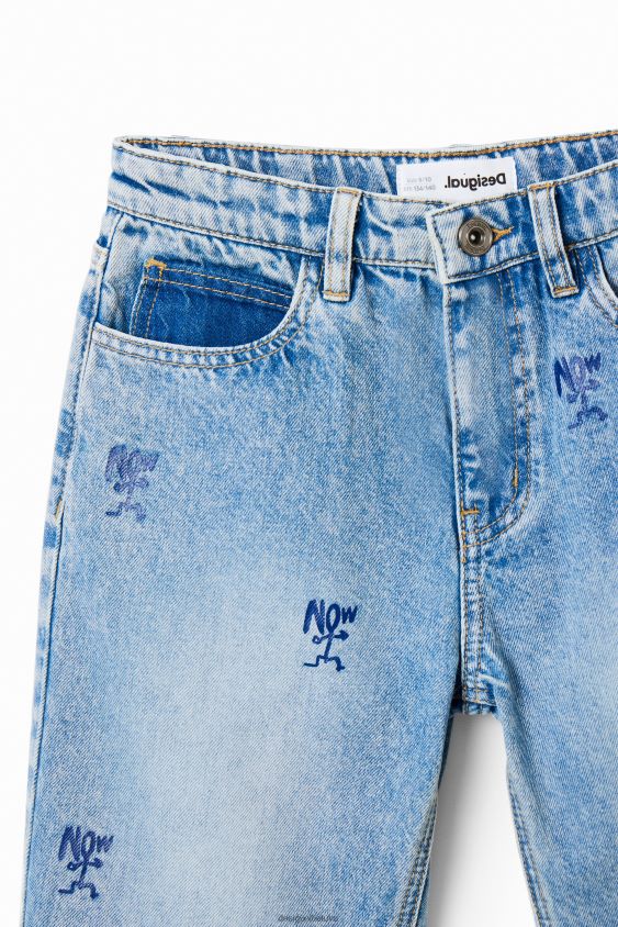 Desigual berniukas dabar džinsiniai bermudiniai šortai apranga S606BV1863