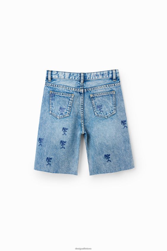 Desigual berniukas dabar džinsiniai bermudiniai šortai apranga S606BV1863