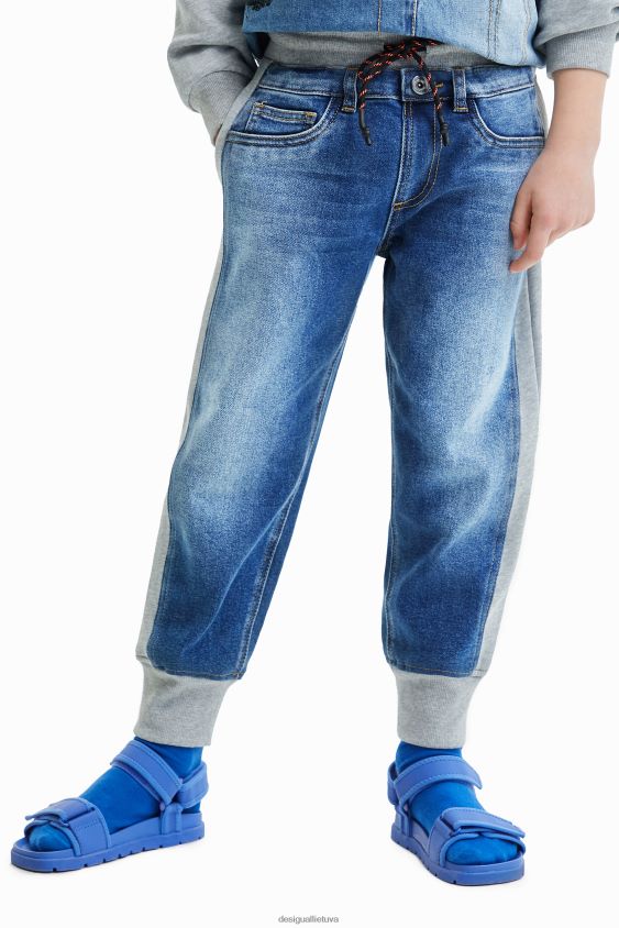 Desigual berniukas hibridinės džinsinės bėgimo kelnės apranga S606BV1779
