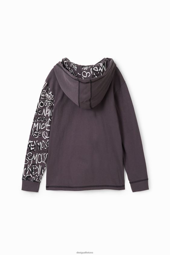 Desigual berniukas Mikio peliuko marškinėliai su gobtuvu apranga S606BV1753