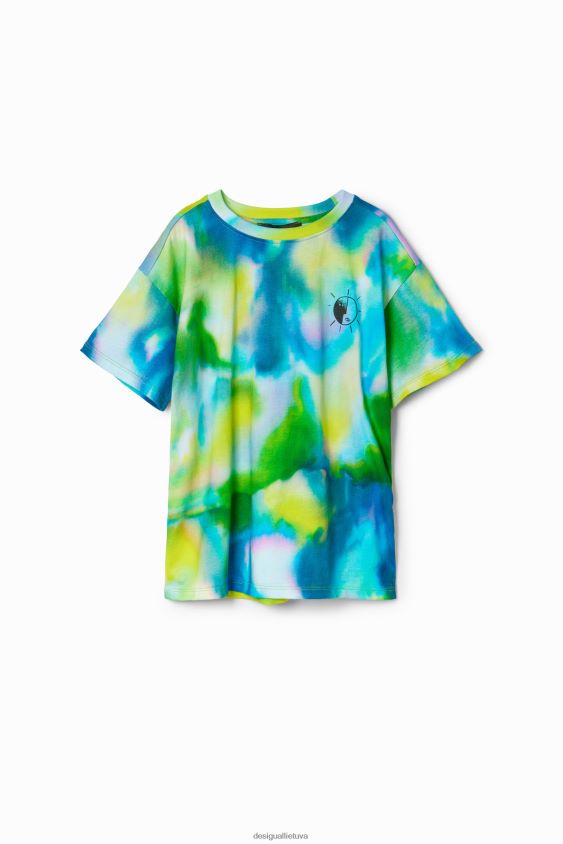 Desigual berniukas akvarelės žinučių marškinėliai apranga S606BV1720