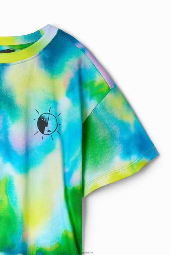 Desigual berniukas akvarelės žinučių marškinėliai apranga S606BV1720