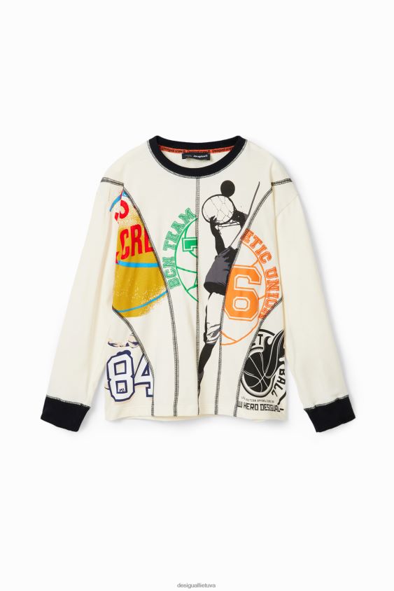 Desigual berniukas kratiniai sportiniai marškinėliai apranga S606BV1778