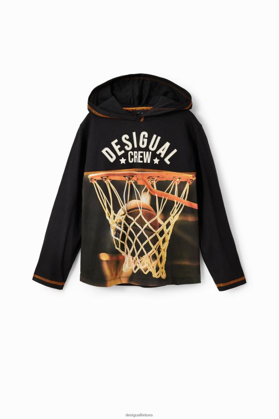 Desigual berniukas krepšinio marškinėliai su gobtuvu apranga S606BV1727
