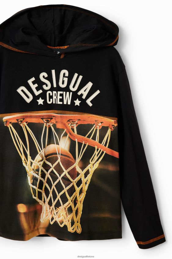 Desigual berniukas krepšinio marškinėliai su gobtuvu apranga S606BV1727