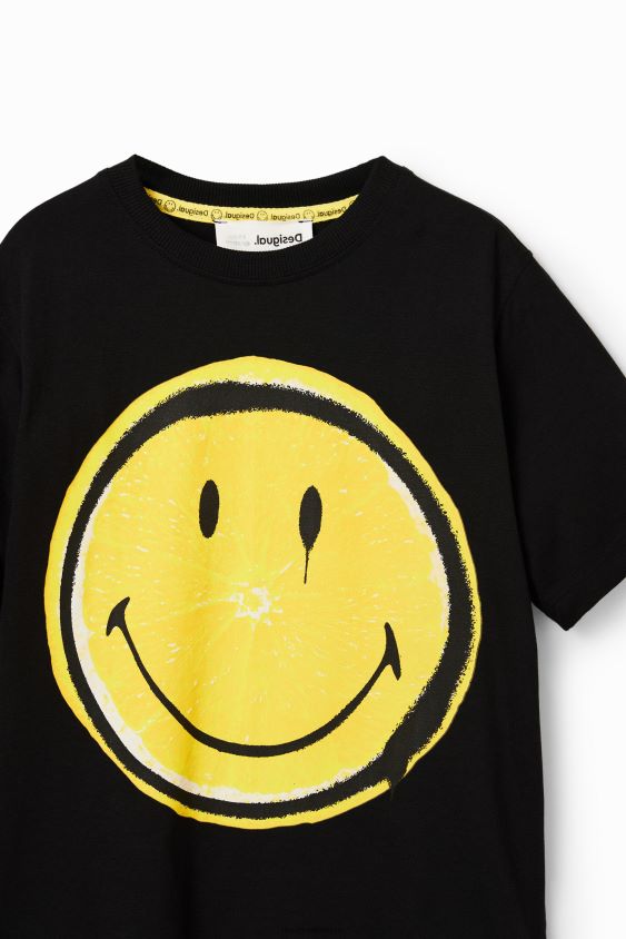 Desigual berniukas šypsenėlių marškinėliai trumpomis rankovėmis apranga S606BV1831