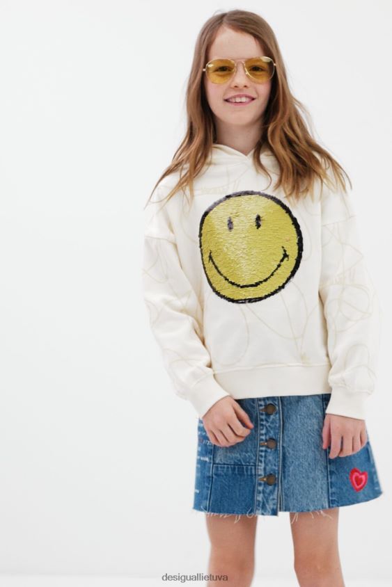 Desigual mergina apverčiamas blizgučiais besišypsantis gobtuvas apranga S606BV1852