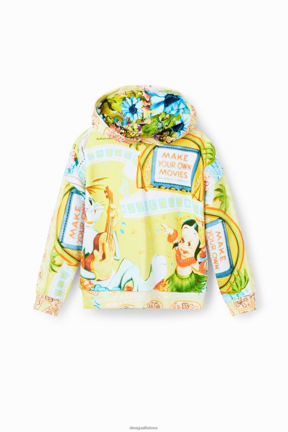Desigual mergina oversize bugs zuikio megztinis apranga S606BV1158