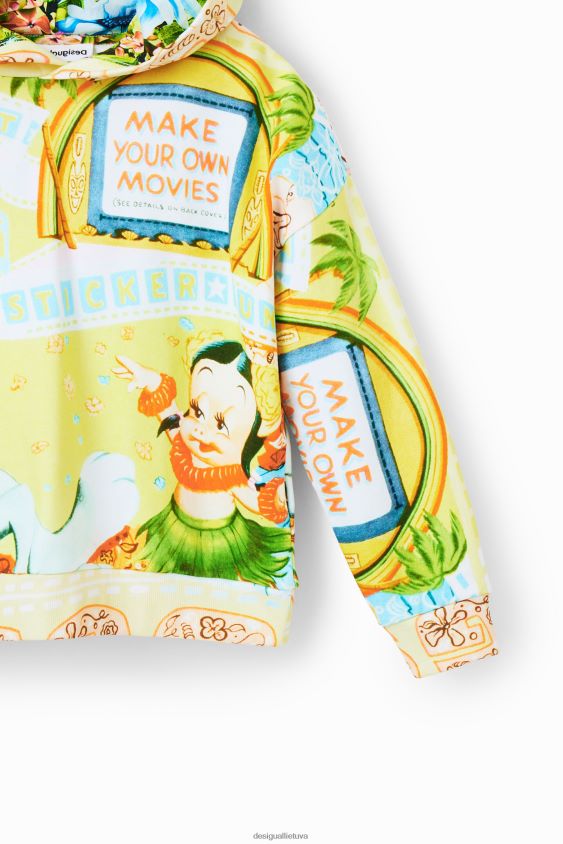 Desigual mergina oversize bugs zuikio megztinis apranga S606BV1158