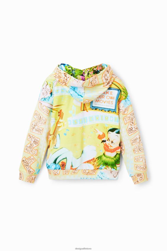 Desigual mergina oversize bugs zuikio megztinis apranga S606BV1158