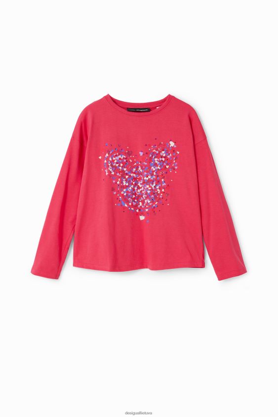 Desigual mergina Mikio peliuko širdies marškinėliai apranga S606BV1716