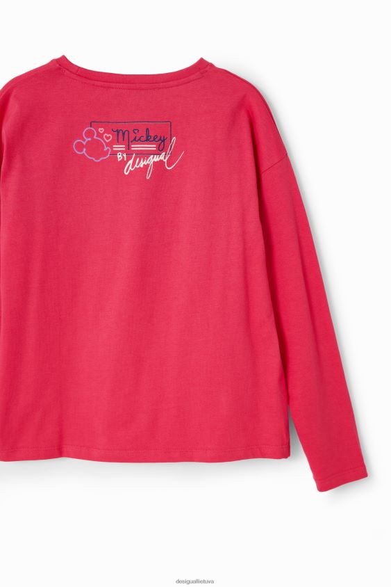 Desigual mergina Mikio peliuko širdies marškinėliai apranga S606BV1716