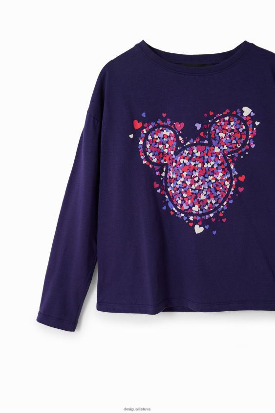 Desigual mergina Mikio peliuko širdies marškinėliai apranga S606BV1722
