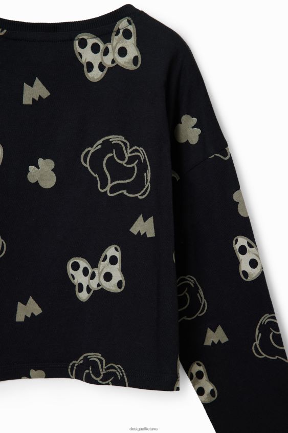 Desigual mergina blizgučiais puošti Minnie Mouse marškinėliai apranga S606BV1744