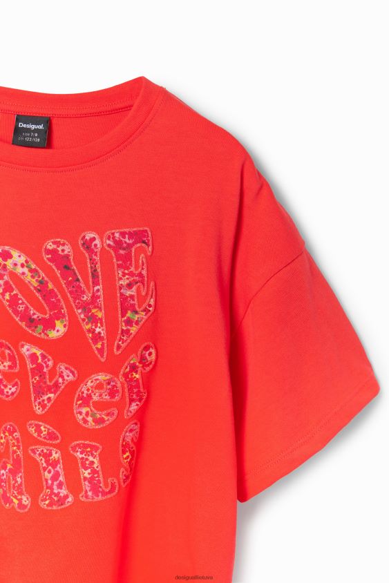 Desigual mergina oversize žinučių marškinėliai apranga S606BV1704