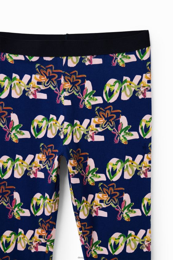 Desigual mergina meilės gėlių antblauzdžiai apranga S606BV1703
