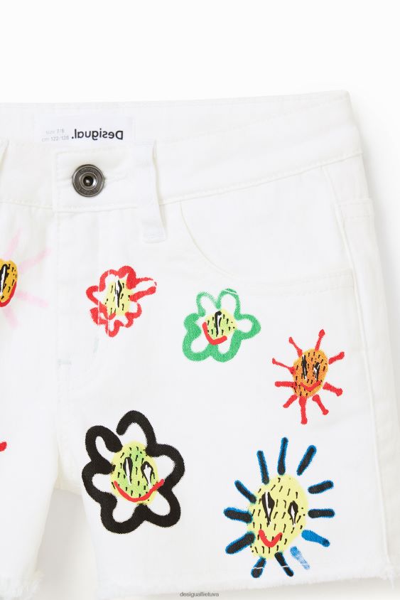Desigual mergina saulės džinsiniai šortai apranga S606BV1159