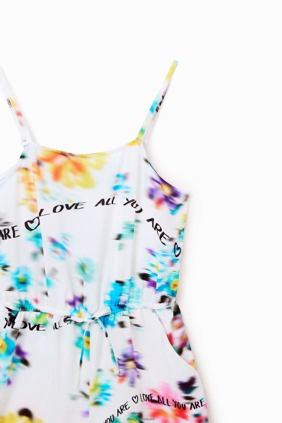 Desigual mergina trumpas žaidimų kostiumas su dirželiu apranga S606BV1157