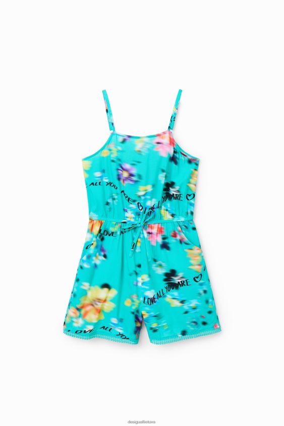Desigual mergina trumpas žaidimų kostiumas su dirželiu apranga S606BV1819