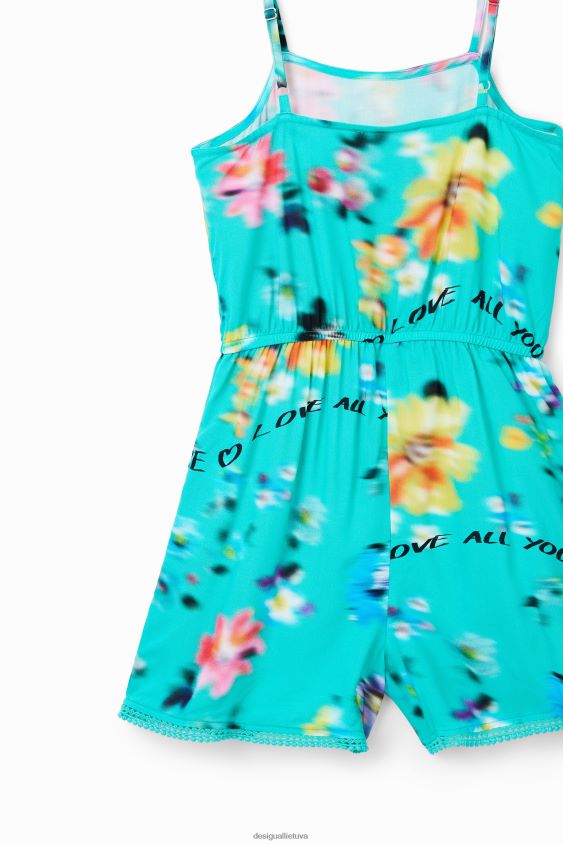 Desigual mergina trumpas žaidimų kostiumas su dirželiu apranga S606BV1819