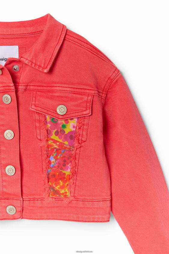 Desigual mergina patch džinsinio sunkvežimio striukė apranga S606BV1775