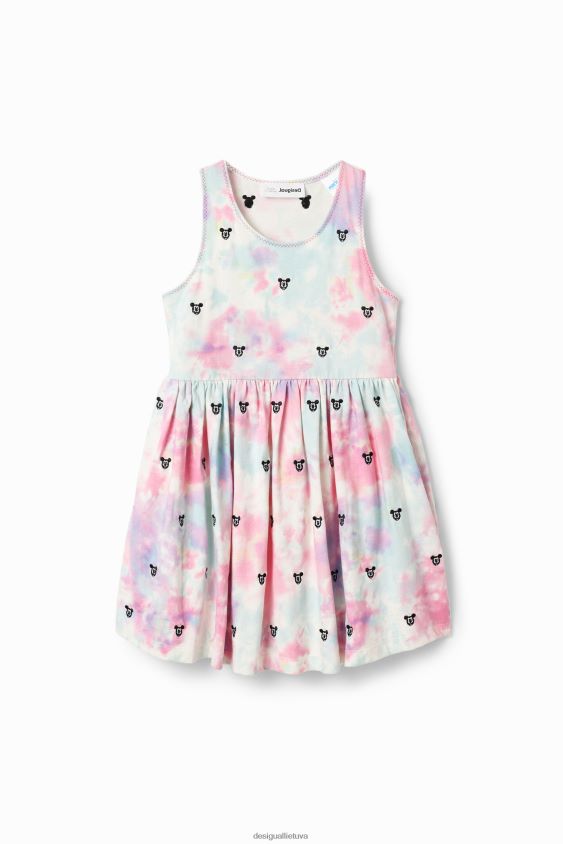 Desigual mergina Disnėjaus peliuko Mikio akvarelės suknelė apranga S606BV1816