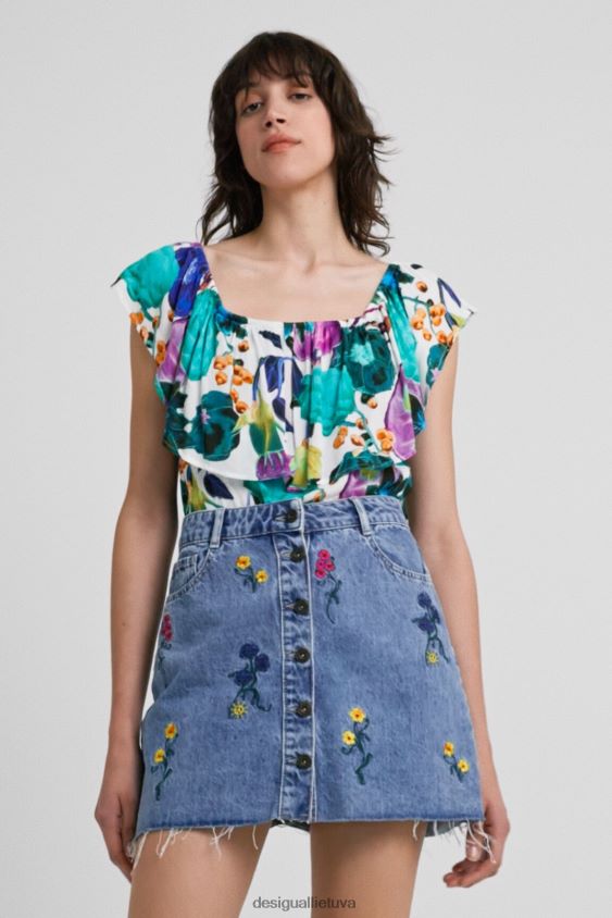 Desigual moterys Bodo gėlėmis iš kaklo apranga S606BV882