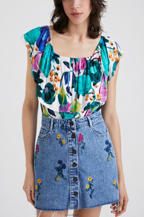 Desigual moterys Bodo gėlėmis iš kaklo apranga S606BV882