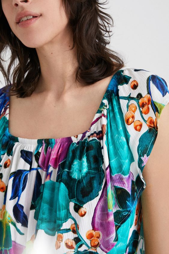 Desigual moterys Bodo gėlėmis iš kaklo apranga S606BV882