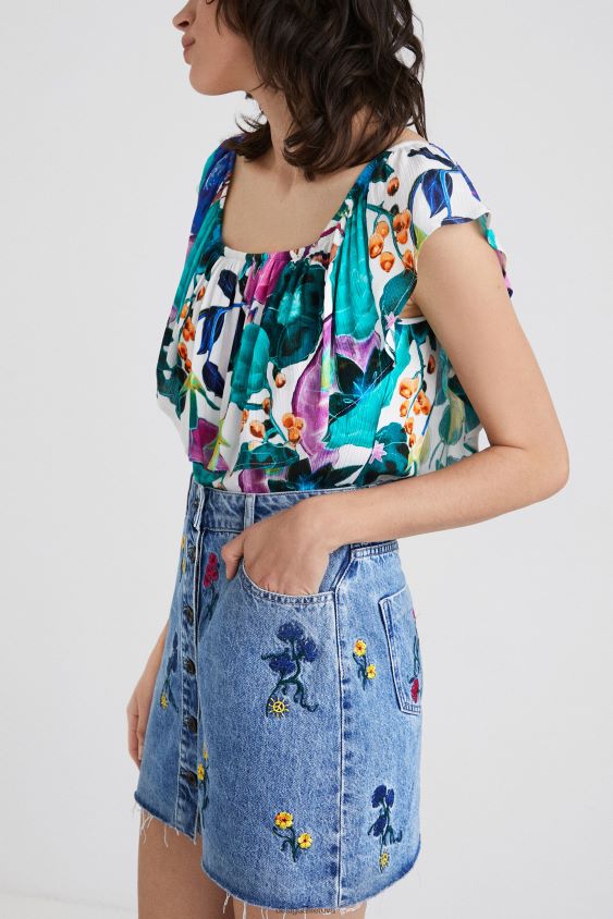 Desigual moterys Bodo gėlėmis iš kaklo apranga S606BV882