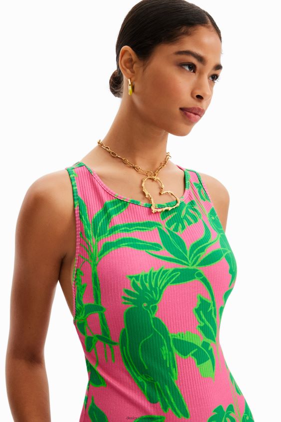 Desigual moterys briaunotas tropinis bodis su petnešėlėmis apranga S606BV799