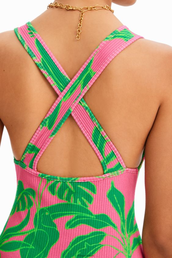 Desigual moterys briaunotas tropinis bodis su petnešėlėmis apranga S606BV799