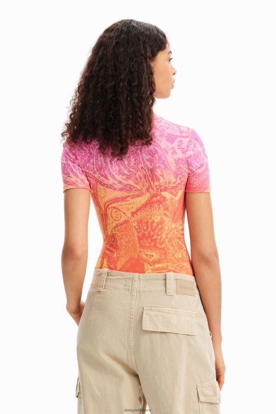 Desigual moterys m. christian Lacroix briaunotas iškirptas bodis apranga S606BV717