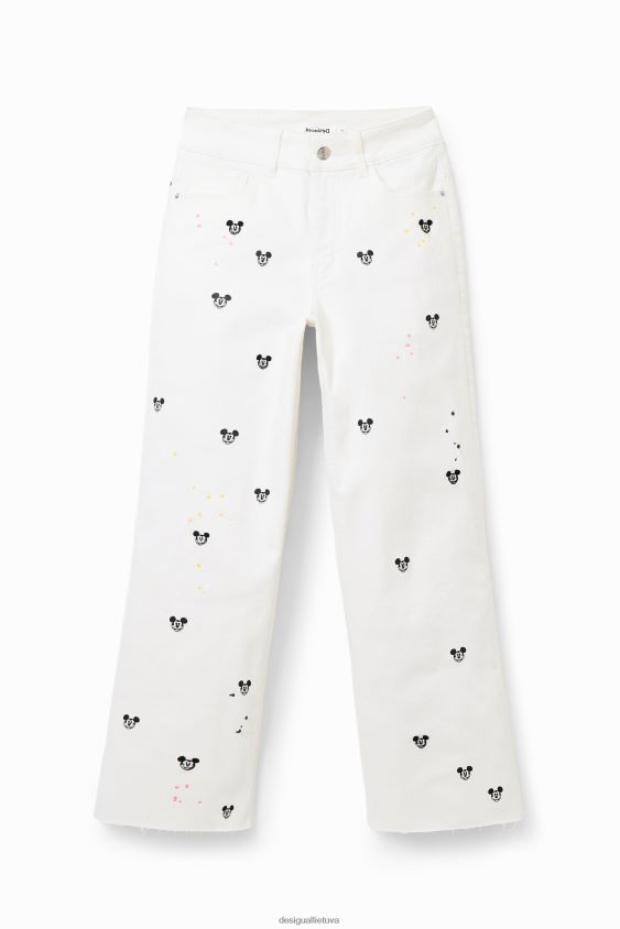 Desigual moterys „Disney“ „Mickey Mouse“ apkarpyti „culotte“ džinsai apranga S606BV837