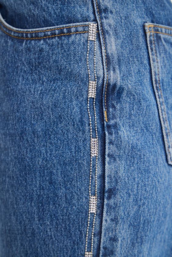 Desigual moterys Kalnų krištoliniai mama džinsai apranga S606BV603