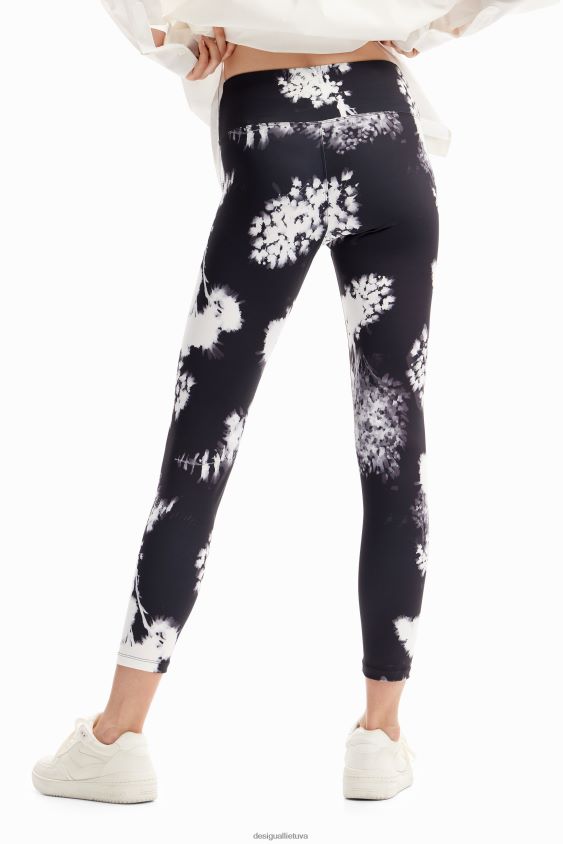 Desigual moterys gėlėti sportiniai antblauzdžiai apranga S606BV119