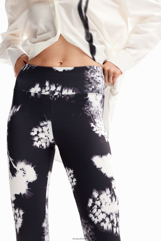 Desigual moterys gėlėti sportiniai antblauzdžiai apranga S606BV119