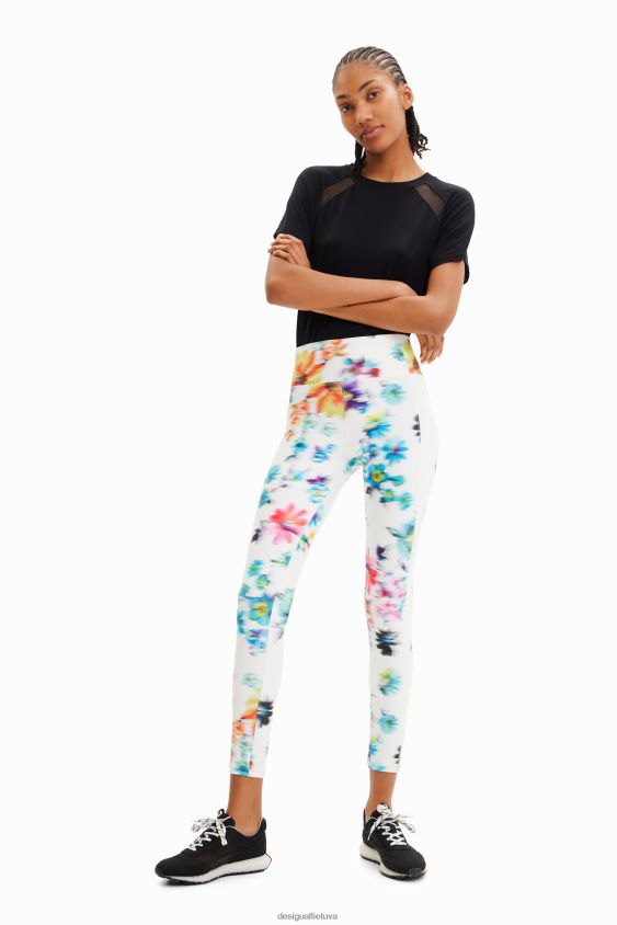Desigual moterys gėlėti sportiniai antblauzdžiai apranga S606BV507