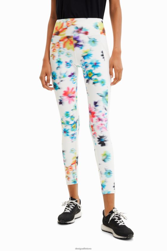 Desigual moterys gėlėti sportiniai antblauzdžiai apranga S606BV507