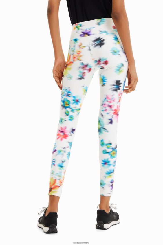 Desigual moterys gėlėti sportiniai antblauzdžiai apranga S606BV507