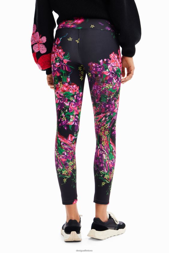 Desigual moterys gėlėti sportiniai antblauzdžiai apranga S606BV97