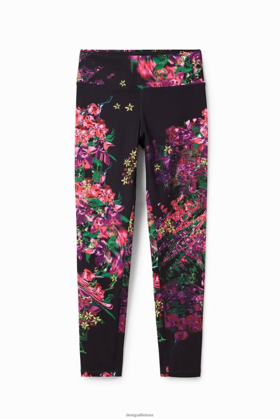 Desigual moterys gėlėti sportiniai antblauzdžiai apranga S606BV97