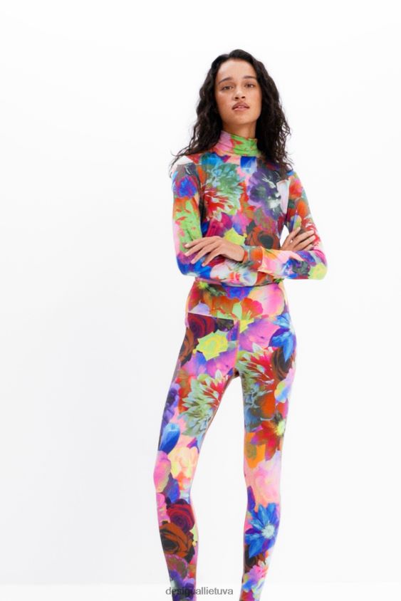 Desigual moterys gėlėti tampriai antblauzdžiai apranga S606BV282