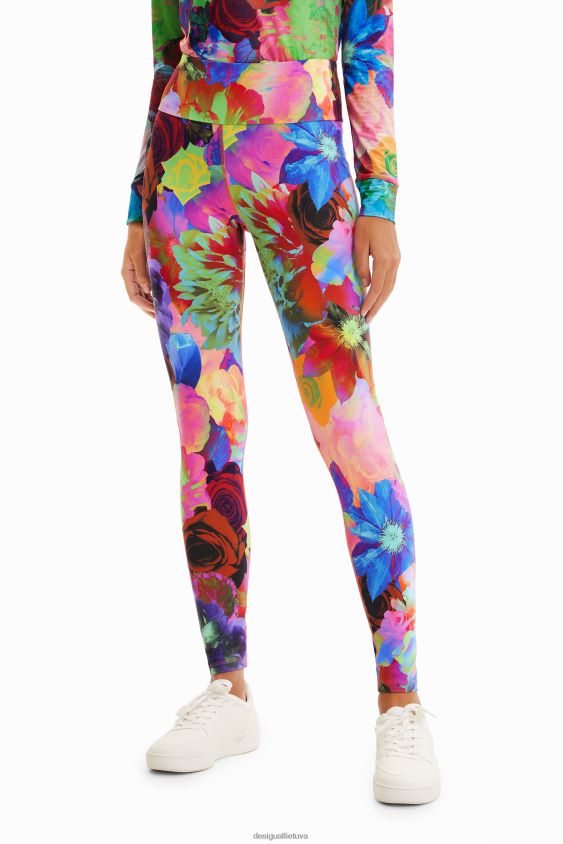 Desigual moterys gėlėti tampriai antblauzdžiai apranga S606BV282