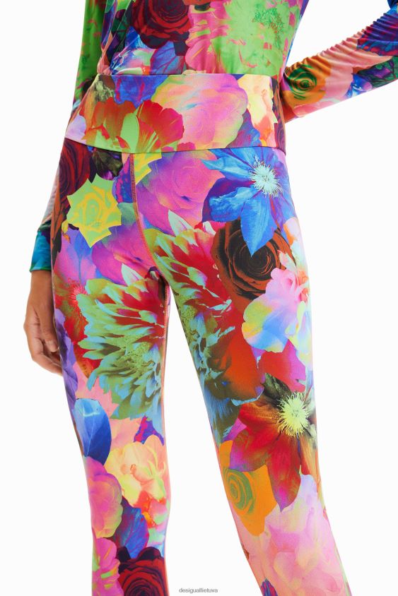 Desigual moterys gėlėti tampriai antblauzdžiai apranga S606BV282