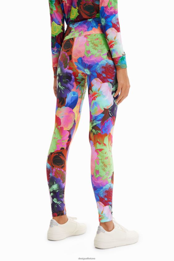 Desigual moterys gėlėti tampriai antblauzdžiai apranga S606BV282