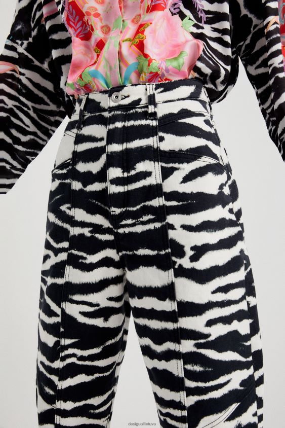 Desigual moterys ilgos kelnės aukštu liemeniu apranga S606BV1034
