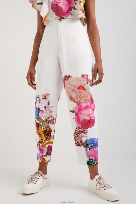 Desigual moterys m. christian Lacroix gėlėtos, aptemptos kelnės apranga S606BV667
