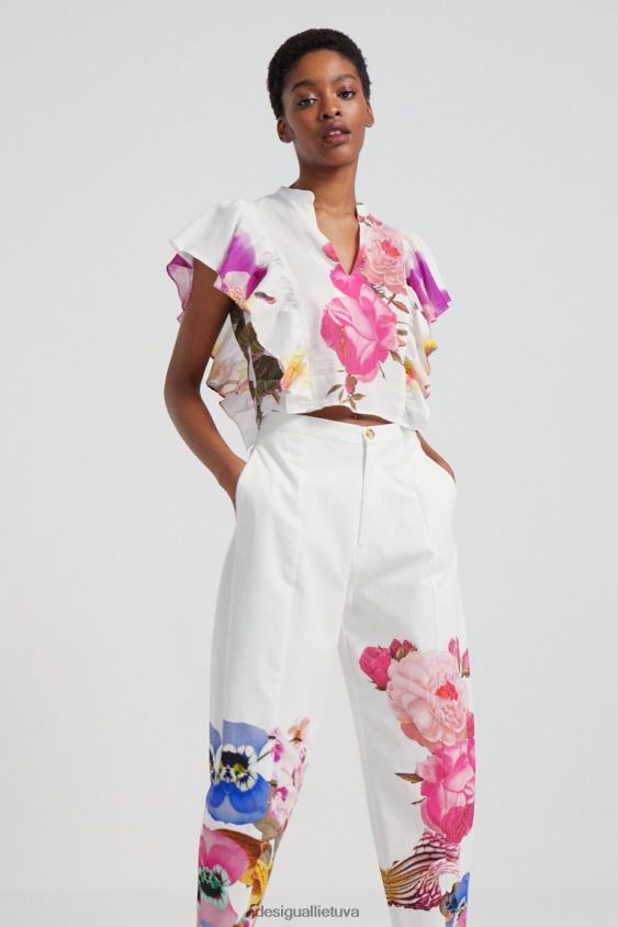 Desigual moterys m. christian Lacroix gėlėtos, aptemptos kelnės apranga S606BV667